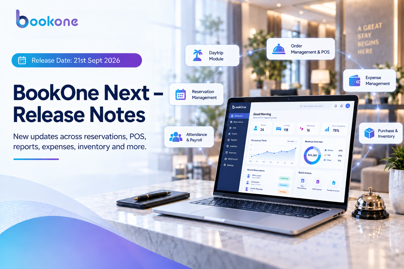 BookOne Next – Release Notes: 21 September 2026 Update